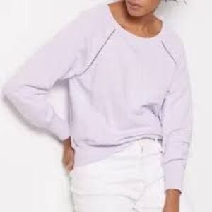 MICHAEL STARS Women’s Lavender Amethyst Long Sleeve Kai Sweatshirt Size XL